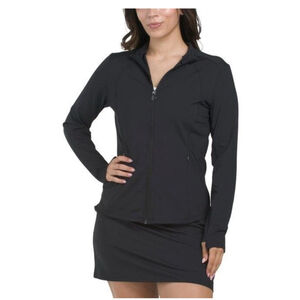 Women's Tommy Bahama Black Activewear Full Zip Jacket M